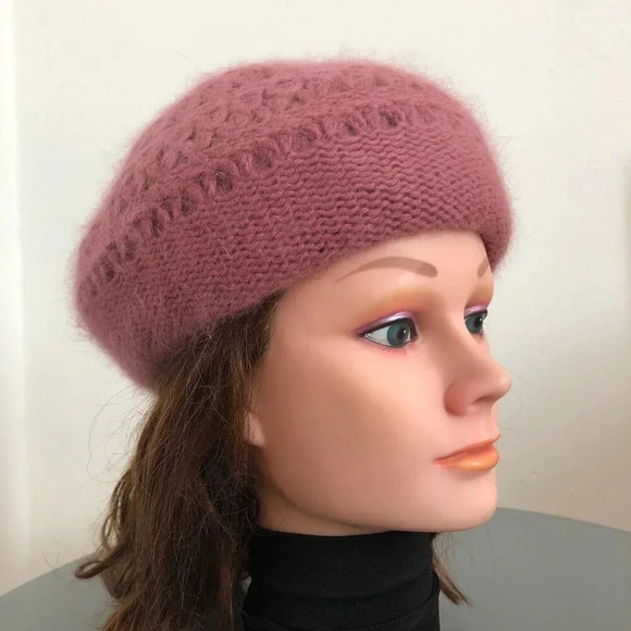 Vintage Dusty Rose Wool Hat - Picture 1 of 11